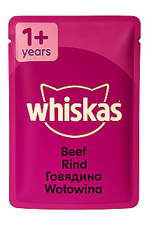 Whiskas لحم بقری